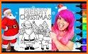 Christmas kids coloring - Coloring games related image