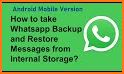 Backup messages of Whatsapp related image