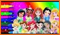 Fairytale Princess Coloring Games related image