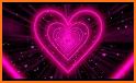 Neon Pink Heartbeat Keyboard Background related image