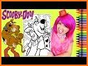 Scoob dog coloring book related image