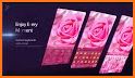 SMS Pink Rose Keyboard Theme related image