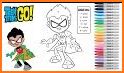 teen coloring titans go game related image