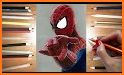 How to color Spider-Man related image