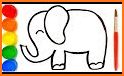 Coloring Book Baby Elephant related image