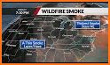 Fire Smoke Map Canada USA related image