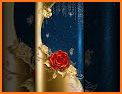 Golden Luxury Blue Flower Theme related image