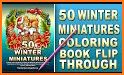 Winter and Christmas Coloring Book related image