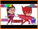 PJ Heroes Masks Coloring related image