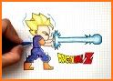 Pixel Art DBZ by Number related image