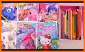 Kitty Coloring Book - Cute Drawing Game related image