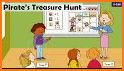 Pirate treasure hunt - Simple board game for kids related image