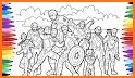 coloring Book for superhero 4: coloring Masks game related image