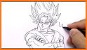 Learn how to draw Goku for Dragonball related image