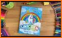 Unicorn Coloring Book & Puzzle related image