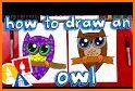 Owl Coloring-Book∙ Drawing for Kids related image