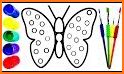 Butterfly Color Book for kids related image