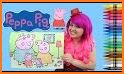 Coloring book Pepa and Pig related image