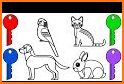 coloring cat and dog related image