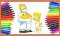 Coloring Book For The Simpson related image