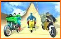 Super Hero Car Mega Ramp Racing Stunts Driving related image