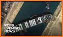 Suez canal stuck ship game related image