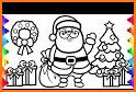 Xmass coloring related image