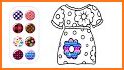 Pattern Coloring Game For Dresses related image