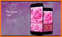 Flower Heart Pink Rose Gold Keyboard Theme related image