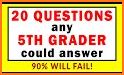 Are You Smarter Than A Child? - 5th Grader Quiz related image