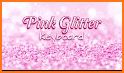 Pink Silver Glitter Keyboard Background related image