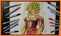 Super saiyan coloring book for fans related image